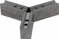 Abbott Workholding Products - 1.5mm x 60° Serrated Attachment, Square Soft Lathe Chuck Jaw - 3 Jaws, Steel, 1.1811" Btw Mount Hole Ctrs, 4-1/2" Long x 1-1/2" Wide x 2" High, 0.6299" Groove, 0.4724" & 12mm Fastener - Apex Tool & Supply