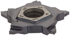 Iscar - 24N104J000PENTA J Grade IC908, 1.04mm Cutting Width Carbide Grooving Insert - 2mm Max Depth of Cut, Neutral, TiAlN Finish - Apex Tool & Supply