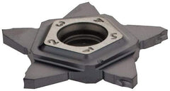Iscar - 24N150J010PENTA J Grade IC908, 1.5mm Cutting Width Carbide Grooving Insert - 5mm Max Depth of Cut, Neutral, 0.1mm Corner Radius, TiAlN Finish - Apex Tool & Supply