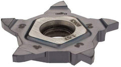 Iscar - 24N157020PENTA Grade IC908, 1/16" Cutting Width Carbide Grooving Insert - 0.118" Max Depth of Cut, Right Hand, 0.008" Corner Radius, TiAlN Finish - Apex Tool & Supply