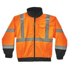 8379 L ORANGE LINED BOMBER JACKET - Apex Tool & Supply