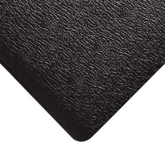 Wearwell - 5' Long x 3' Wide, Dry Environment, Anti-Fatigue Matting - Black, Vinyl with Vinyl Sponge Base, Rounded on 4 Sides - Apex Tool & Supply