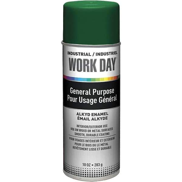 Krylon - Green, Gloss, Enamel Spray Paint - 9 to 13 Sq Ft per Can, 10 oz Container, Use on Ceramics, Glass, Metal, Plaster, Wood - Apex Tool & Supply