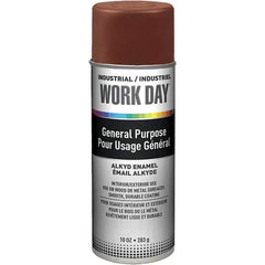 Krylon - Brown, Gloss, Enamel Spray Paint - 9 to 13 Sq Ft per Can, 10 oz Container, Use on Ceramics, Glass, Metal, Plaster, Wood - Apex Tool & Supply