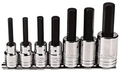 Proto - 7 Piece 1/2" Drive Inch Hex Bit Socket Set - 1/4 to 5/8" Hex - Apex Tool & Supply