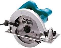 Makita - 10.5 Amps, 7-1/4" Blade Diam, 4,700 RPM, Electric Circular Saw - 120 Volts, 5/8" Arbor Hole, Right Blade - Apex Tool & Supply