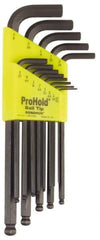 Bondhus - 13 Piece L-Key Ball End Hex Key Set - Hex Range 0.05 to 3/8" - Apex Tool & Supply