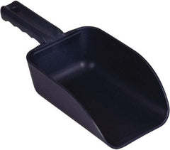 Remco - 32 oz Blue Polypropylene & Semi-Ferrous Additive Flat Bottom Scoop - 4.3" Wide x 3" Deep Bowl, 11-1/2" OAL - Apex Tool & Supply