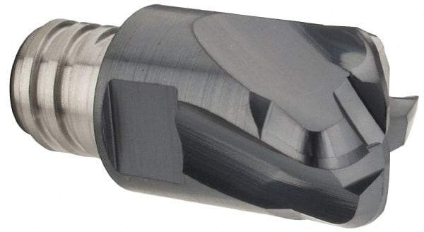 Iscar - MM EFF Grade IC903 Carbide End Milling Tip Insert - AlTiN Finish, 4 Flutes, 12mm Cutting Diam, 0.6mm Depth of Cut, 16.5mm Extension, 0.0972" Cnr Rad - Apex Tool & Supply