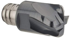 Iscar - MM EFF Grade IC903 Carbide End Milling Tip Insert - AlTiN Finish, 4 Flutes, 12mm Cutting Diam, 0.6mm Depth of Cut, 16.5mm Extension, 0.0972" Cnr Rad - Apex Tool & Supply