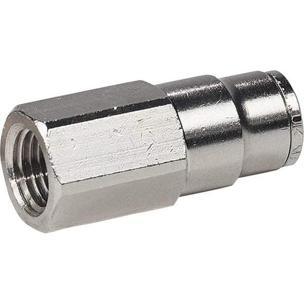 Dynabrade - 1/4 Male NPT Pneumatic Hose Press-On Swivel Fitting - 1/4" Hose ID - Apex Tool & Supply