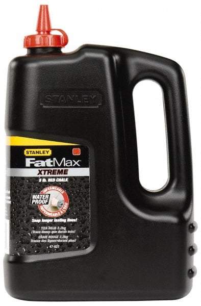 Stanley - 5 Lb Container Chalk Refill - Red - Apex Tool & Supply