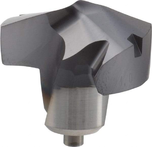 Kennametal - Series KenTIP, 24mm Diam Grade KCP15 140° Replaceable Drill Tip - Carbide, AlTiN Finish, ZC Seat Size - Apex Tool & Supply