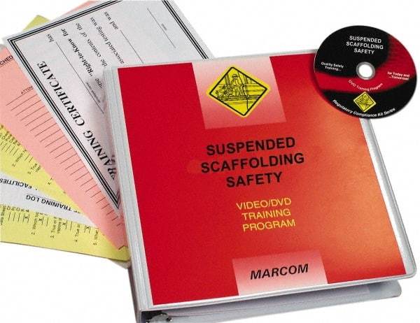 Marcom - Suspended Scaffolding Safety, Multimedia Training Kit - 20 Minute Run Time DVD, English and Spanish - Apex Tool & Supply