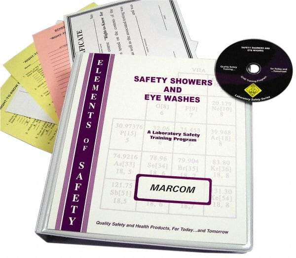 Marcom - Safety Showers and Eye Washes in the Laboratory, Multimedia Training Kit - DVD, English - Apex Tool & Supply