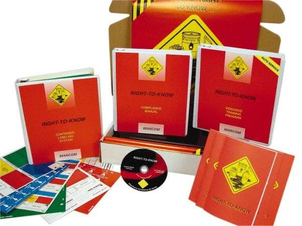 Marcom - Right to Know for Auto Service Facilities, Multimedia Training Kit - 21 Minute Run Time DVD, English and Spanish - Apex Tool & Supply