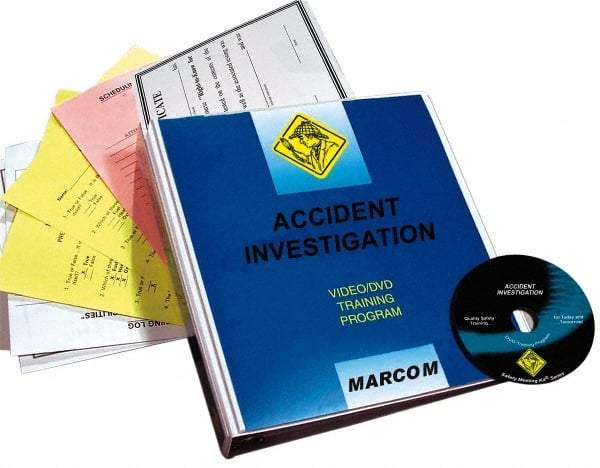 Marcom - Accident Investigation, Multimedia Training Kit - 13 Minute Run Time DVD, English and Spanish - Apex Tool & Supply