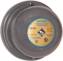 Edwards Signaling - 4" Diam, 24 VAC Bell - 0.31 Amps, 88 Decibles at 10', Vibrating, Waterproof - Apex Tool & Supply