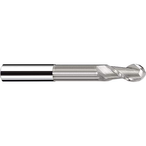 Fraisa - 1/2" Diam, 1/2" LOC, 2 Flute Solid Carbide Ball End Mill - Apex Tool & Supply