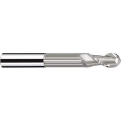 Fraisa - 1/2" Diam, 1/2" LOC, 2 Flute Solid Carbide Ball End Mill - Apex Tool & Supply