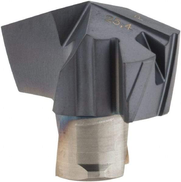 Iscar - Series ICP-2M, 1" Diam Grade IC908 140° Replaceable Drill Tip - Carbide, TiAlN Finish, 25 Seat Size, Through Coolant - Apex Tool & Supply