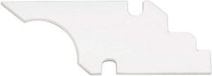 Shaviv - Q11 Bi-Directional Ceramic Deburring Scraper Blade - Curved Blade Cross Section, Use on Straight Edge Surfaces - Apex Tool & Supply