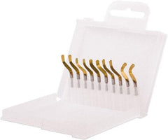 Shaviv - 10 Piece Hand Deburring Tool Set - B10P, B11P, B20P, B30P Blades, For Straight Edge, Hole Edge - Apex Tool & Supply