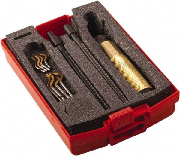 Shaviv - 11 Piece Hand Deburring Tool Set - B, E Blade Holder, B10P, B11P, B20P, B30P;E100P, E111P, E200P, E300P Blades, For Straight Edge, Hole Edge - Apex Tool & Supply