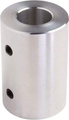Climax Metal Products - 5/16" Inside x 5/8" Outside Diam, Set Screw Rigid Coupling - 1" Long - Apex Tool & Supply