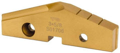 Value Collection - 3-5/8" Diam x 7/16" Thick, Seat Code 7, 144° Included Angle Spade Drill Insert - TiN Coated, High Speed Steel, Series T-A - Apex Tool & Supply