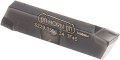 HORN - S2290500 Grade TF45 0.197" Cutting Width Carbide Grooving Insert - Apex Tool & Supply