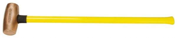 American Hammer - 10 Lb Head Nonsparking Hammer - 33" OAL, 30-1/2" Long Fiberglass Handle - Apex Tool & Supply