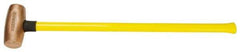 American Hammer - 10 Lb Head Nonsparking Hammer - 33" OAL, 30-1/2" Long Fiberglass Handle - Apex Tool & Supply