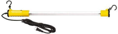 Value Collection - 125 Volt, 14 Watt, Electric, Fluorescent Portable Hook Work Light - 15' Cord, 1 Head, 1,350 Lumens, 31-1/2" Long - Apex Tool & Supply