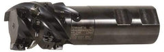 Kennametal - 40mm Cut Diam, 40.8mm Max Depth of Cut, 32mm Shank Diam, 126mm OAL, Indexable Square Shoulder Helical End Mill - EC14.., EP14.. Inserts, Weldon Shank, 0° Lead Angle, Through Coolant - Apex Tool & Supply