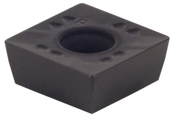 Kennametal - SPET31251 Grade KCPK30 Carbide Milling Insert - TiN/TiCN/Al2O3 Finish, 0.1563" Thick, 10mm Inscribed Circle, 0.4mm Corner Radius - Apex Tool & Supply