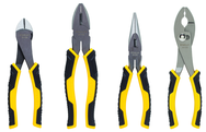 STANLEY® 4 Piece Bi-Material Plier Set - Apex Tool & Supply