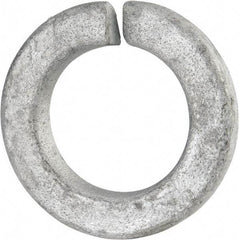 Value Collection - 7/8", 0.898" ID, 0.219" Thick Split Lock Washer - Grade 2 Spring Steel, Hot Dipped Galvanized Finish, 0.898" Min ID, 0.914" Max ID, 1.47" Max OD - Apex Tool & Supply