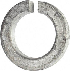 Value Collection - 1-1/2", 1.524" ID, 3/8" Thick Split Lock Washer - Grade 8 Spring Steel, Hot Dipped Galvanized Finish, 1.524" Min ID, 1.554" Max ID, 2.419" Max OD - Apex Tool & Supply