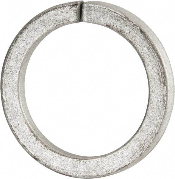 Value Collection - 3", 2.008" ID, 0.458" Thick Split Lock Washer - Grade 8 Spring Steel, Zinc-Plated Finish, 2.008" Min ID, 2.039" Max ID, 4.074" Max OD - Apex Tool & Supply