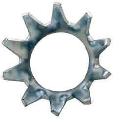 Value Collection - #6 Screw, 0.15" ID, Stainless Steel External Tooth Lock Washer - 0.298" OD, Grade 410 - Apex Tool & Supply