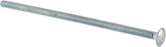 Value Collection - 1/4-20 UNC 6" Length Under Head, Standard Square Neck, Carriage Bolt - Grade 5 Steel, Zinc-Plated Finish - Apex Tool & Supply