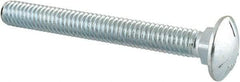 Value Collection - 5/16-18 UNC 2-3/4" Length Under Head, Standard Square Neck, Carriage Bolt - Grade 5 Steel, Zinc-Plated Finish - Apex Tool & Supply