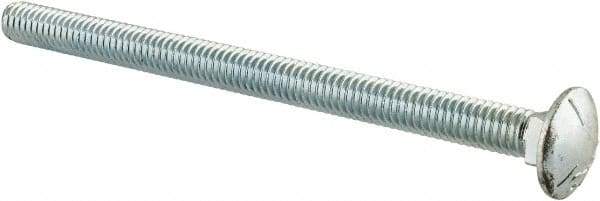 Value Collection - 5/16-18 UNC 4-1/2" Length Under Head, Standard Square Neck, Carriage Bolt - Grade 5 Steel, Zinc-Plated Finish - Apex Tool & Supply