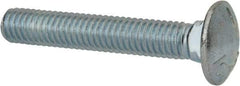 Value Collection - 3/8-16 UNC 2-1/4" Length Under Head, Standard Square Neck, Carriage Bolt - Grade 5 Steel, Zinc-Plated Finish - Apex Tool & Supply