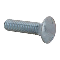 Value Collection - 7/16-14 UNC 1-3/4" Length Under Head, Standard Square Neck, Carriage Bolt - Grade 5 Steel, Zinc-Plated Finish - Apex Tool & Supply