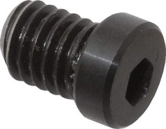 Mitee-Bite - 3/8-16, 1/2" Length, Carbon Steel, Black Oxide Finish, Cam Clamp Screw - 3/16" Drive, Use with Mitee-Bite Fixture Clamps - Apex Tool & Supply