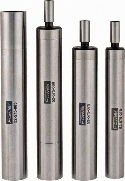 Fowler - 3/8, 1/2 Inch Shank Diameter, 0.0002 Inch Accuracy, Edge Finder Set - 0.5 Inch Head Diameter, Cylindrical Head Type, Includes 4 Attachments, Wooden Case, 4 Pieces - Apex Tool & Supply