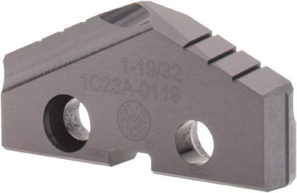 Allied Machine and Engineering - 1-19/32" Diam x 1/4" Thick, Seat Code 3, 132° Included Angle Spade Drill Insert - TiAlN Coated, Carbide, Grade K20, Series T-A - Apex Tool & Supply