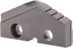 Allied Machine and Engineering - 1-19/32" Diam x 1/4" Thick, Seat Code 3, 132° Included Angle Spade Drill Insert - TiAlN Coated, Carbide, Grade K20, Series T-A - Apex Tool & Supply